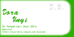 dora unyi business card